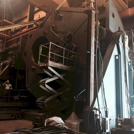 300000 lb. Aronson #3000P, welding positioner, 26' table, 1973 - Image 1