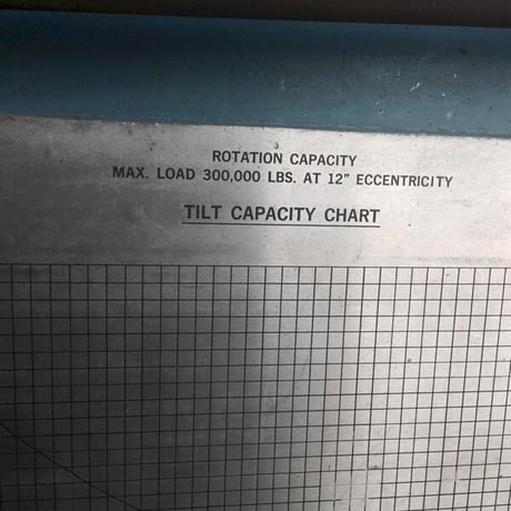 300000 lb. Aronson #3000P, welding positioner, 26' table, 1973 - Image 2