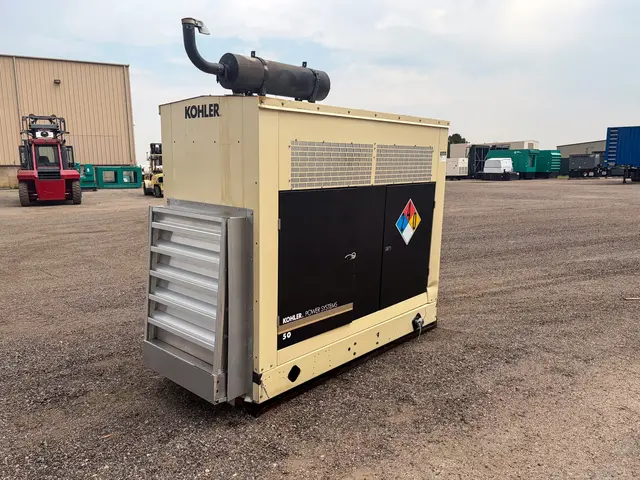100 KW Kohler, Rehlko #KG100, natural gas generator set, sound attenuated enclosure, 277/480 Volts, 3 phase - Image 2