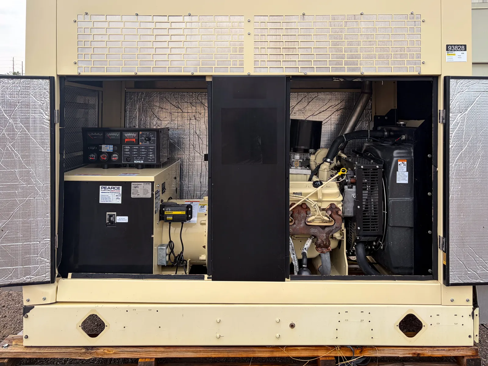 100 KW Kohler, Rehlko #KG100, natural gas generator set, sound attenuated enclosure, 277/480 Volts, 3 phase - Image 3