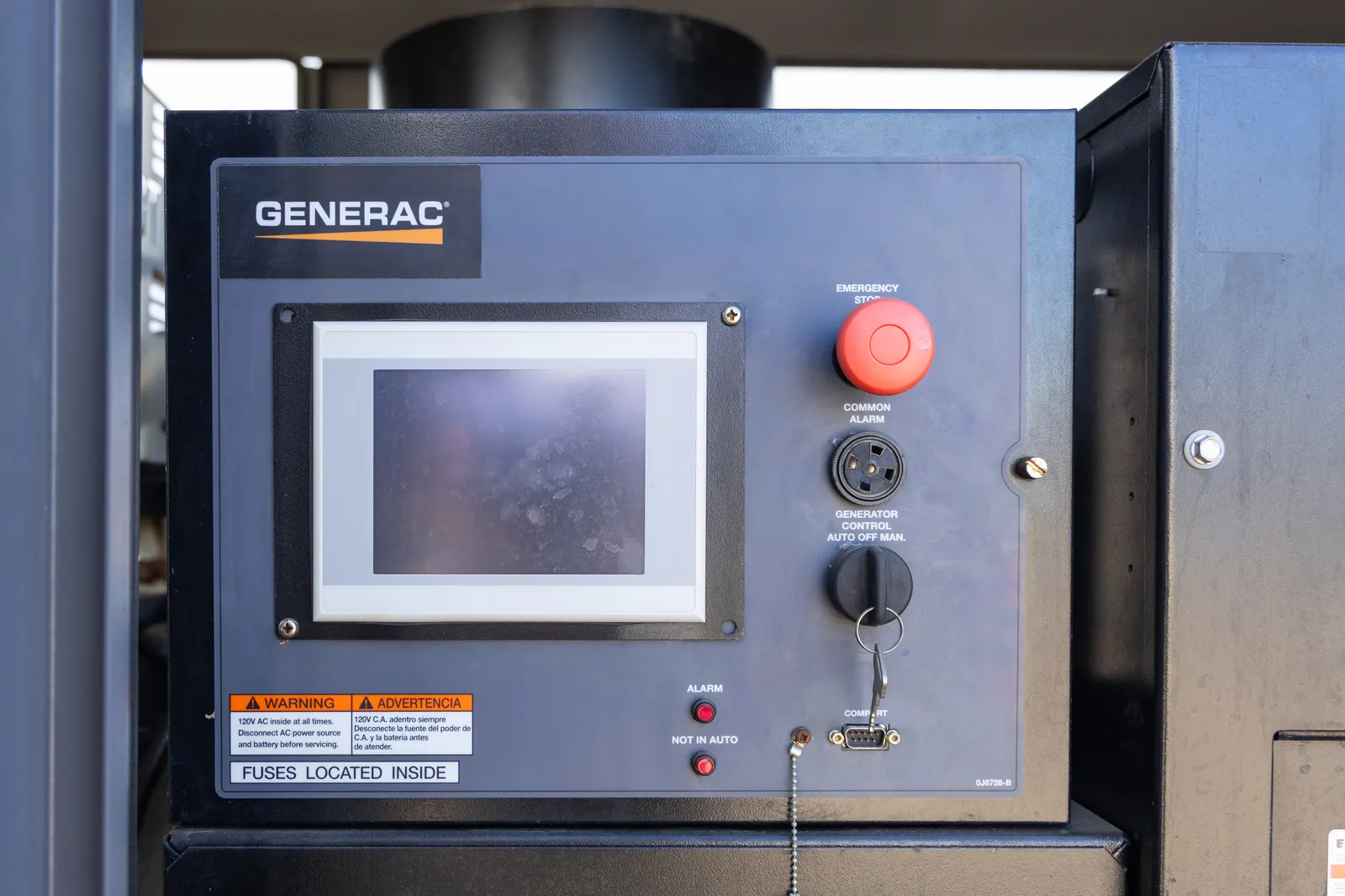 140 KW Generac #MG0150GG189.OP18GPYYE, natural gas generator set, standby, weatherproof enclosure, 120/208 - Image 6