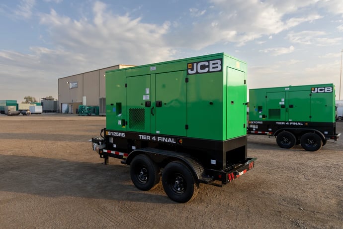 100 KW JCB #G125RST4F, diesel generator set, prime, trailer/enclosed, voltage selector switch, 3 hours, 2023 - Image 2