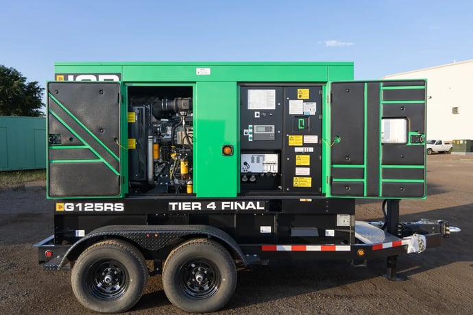 100 KW JCB #G125RST4F, diesel generator set, prime, trailer/enclosed, voltage selector switch, 3 hours, 2023 - Image 3