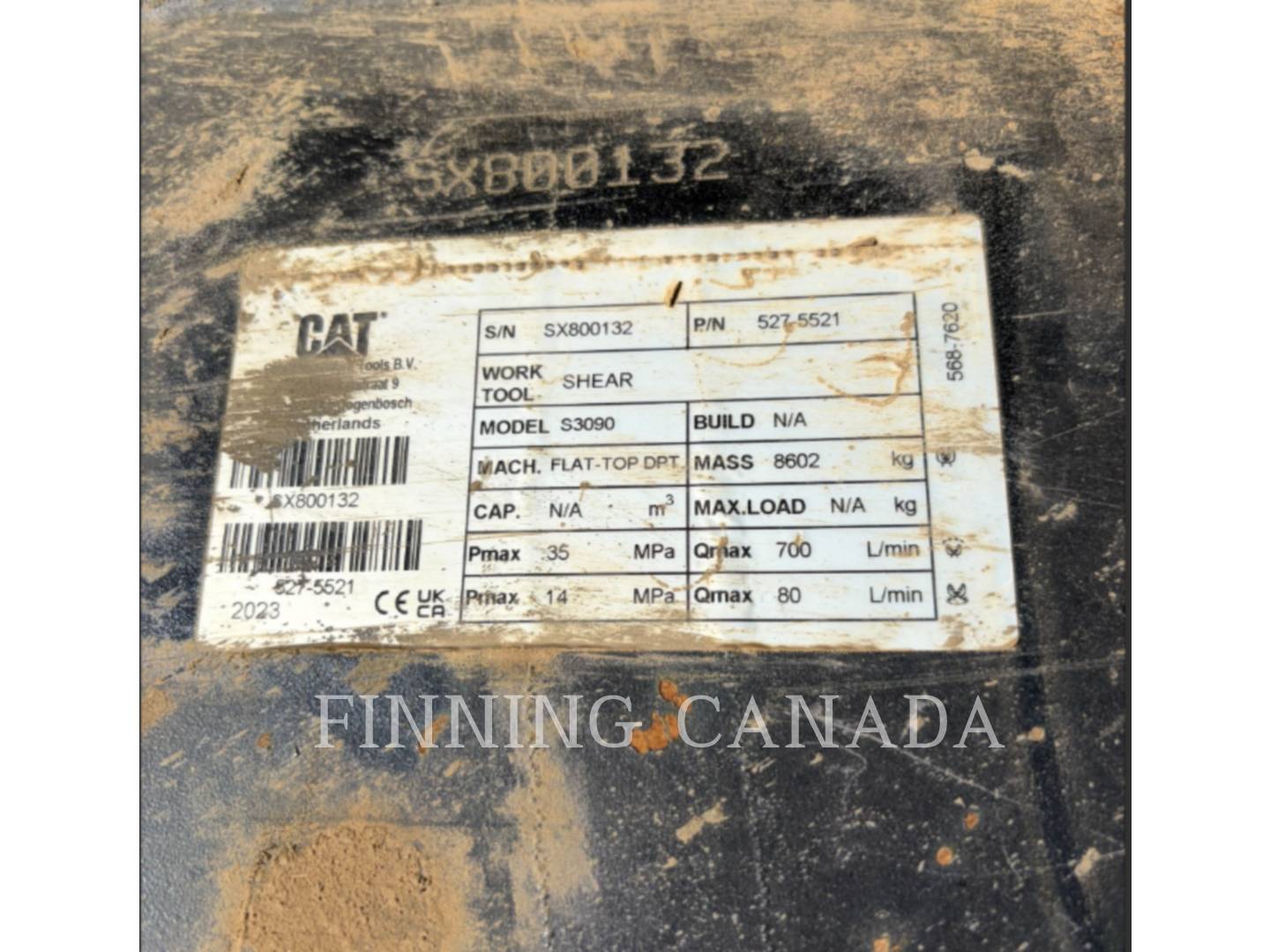 Caterpillar Attachments 345-YC S3090 CAT SHEAR, Grapple, S/N: SX800132, 2024 - Image 2