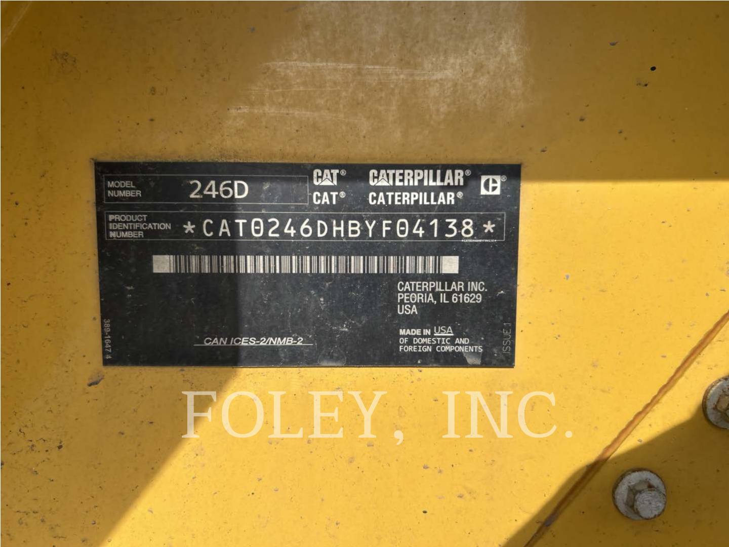 Cat 246D, Skid Steer Loader, 996 hours, S/N: BYF04138, 2018 - Image 6