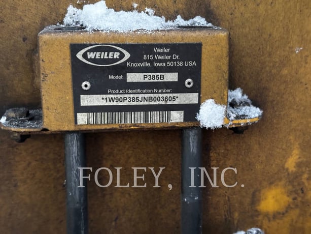 Weiler P385B, Asphalt Paver, 1631 hours, S/N: P385B-3605, 2022 - Image 6