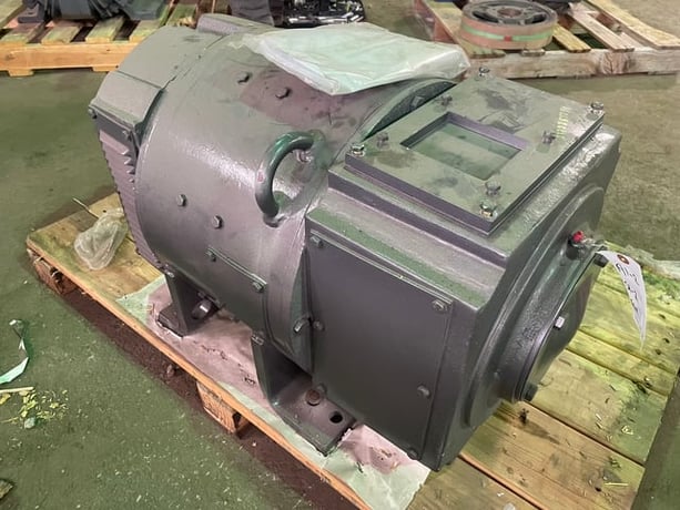 60 HP 1800 RPM Baldor Reliance, Frame 365/6AT, DPFVBB, 500 VA, 300/150 VF, New Surplus - Image 2