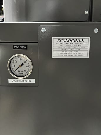 5 Ton, Econochill #KSC-050A-23, air-cooled process water chiller, R-410A, new/unused, 2025 - Image 4