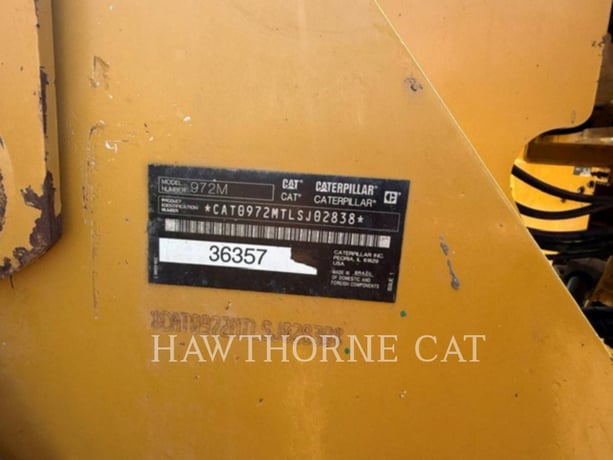 Cat 972M, Wheel Loader, 8347 hours, S/N: LSJ02838, 2020 - Image 5