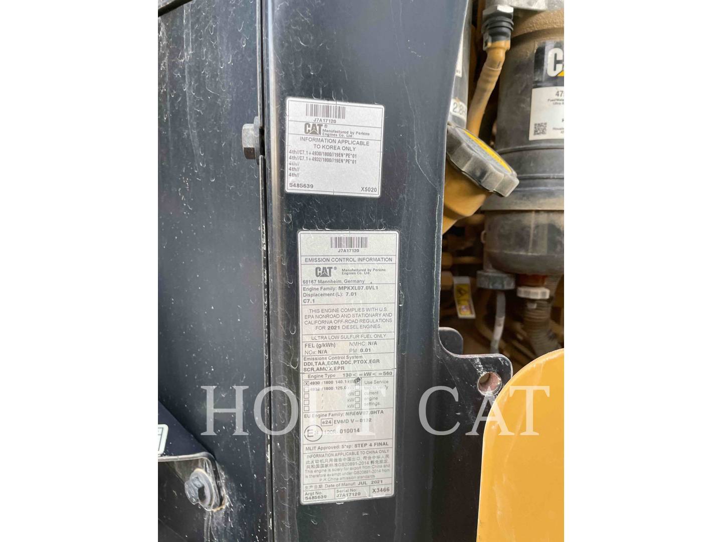 Cat 938M QC, Wheel Loader, 4505 hours, S/N: P5K02453, 2021 - Image 8