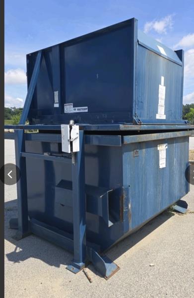 Wastequip #D-600, vertical compactor, 27" x 48" feed opening, 28300 lb. ram force, 3 HP, 16" ram stroke, 18" - Image 3