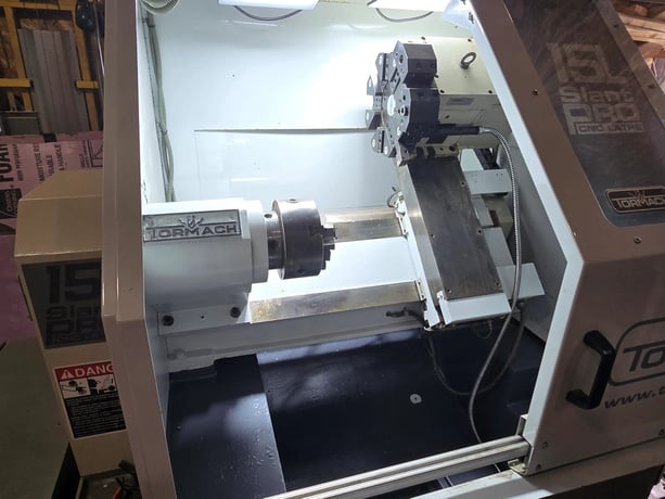 Tormach #15L-Slant-PRO, CNC Lathe, 15" turning diameter, 6" chuck, 1.5" bar, 12" centers, 180-3500 RPM - Image 4