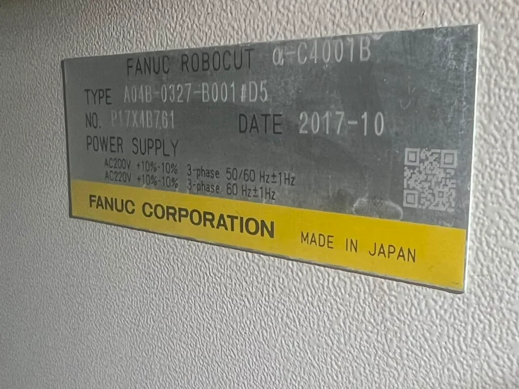 Fanuc #Robocut-a-C400iB, Wire Electrical Discharge Machine, 15.7" X, 11.8" Y, 10.2" Z, 2.36" x 2.36" U/V - Image 9