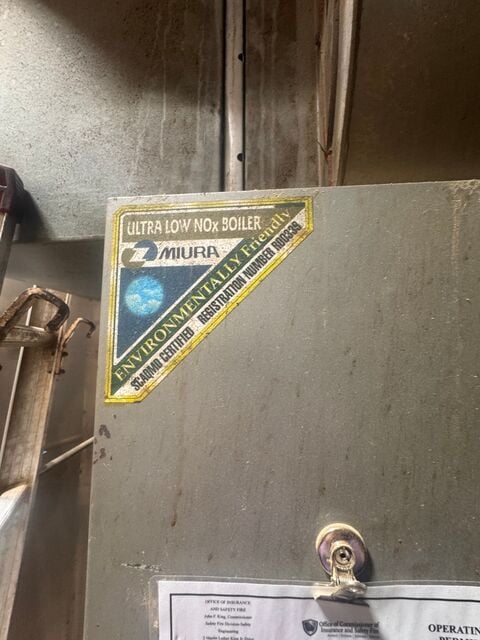 Miura #LX-50-05, Watertube Boiler, Ultra Low NOx, Natural Gas, 50 HP - Image 2