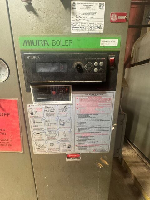 Miura #LX-50-05, Watertube Boiler, Ultra Low NOx, Natural Gas, 50 HP - Image 3
