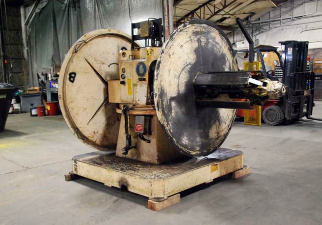 10,000 Lb. Michigan Roll Form #DHCH-98B, Double Uncoiler, 24" width, 72" outside dimensions, 16"-20" ID - Image 1