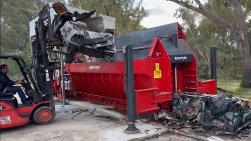 Enerpat #AMB-SCE6000, mobile car logger baler, 34" x 26" bale, Hardox-500, new - Image 1