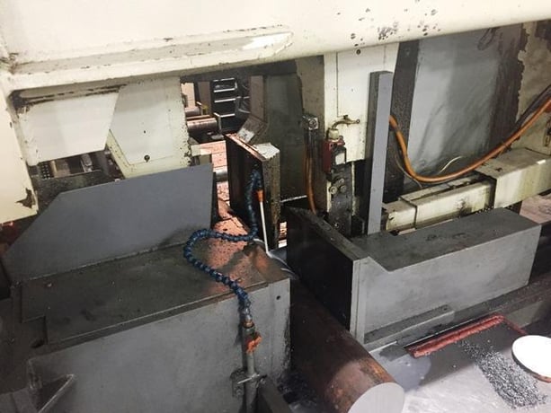 20.5" x 20.5" Kasto #HBA-520AU, horizontal double column band saw, 285" x 2" x .050" blade, 55-410 FPM, 7.5 - Image 5