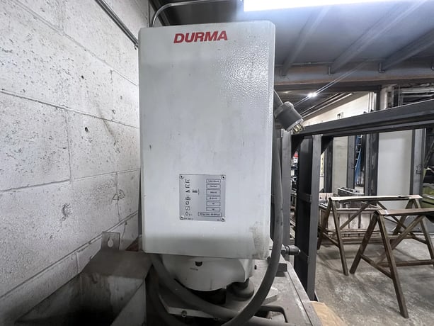 4.7" x 4.7" x .39" Durma #IW-55/10, hydraulic ironworker, 55 ton, 9.8" throat, 2.4" stroke, 37 SPM, 2018 - Image 3