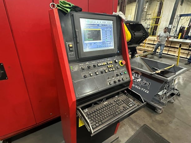22 Ton, Amada #EM-2510NT, servo driven turret punch, 50" x 196" sheet, 2006 - Image 2