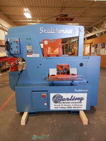 6" x 6" x 1/2" Scotchman #12012-24M, 120 ton hydraulic ironworker, 12" throat, rod shear, warranty, new - Image 4