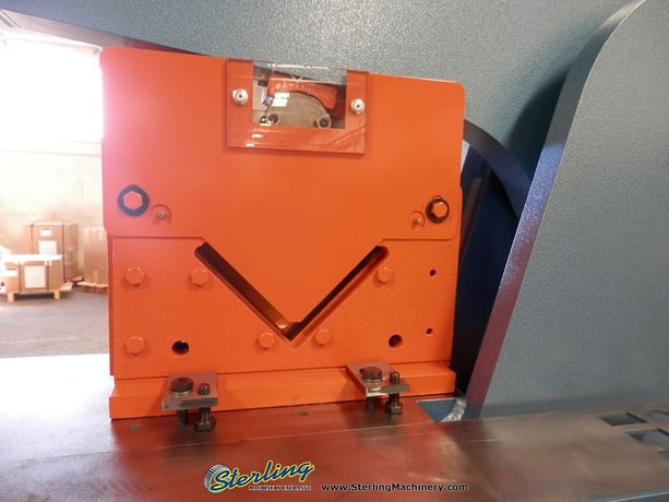 6" x 6" x 1/2" Scotchman #12012-24M, 120 ton hydraulic ironworker, 12" throat, rod shear, warranty, new - Image 9
