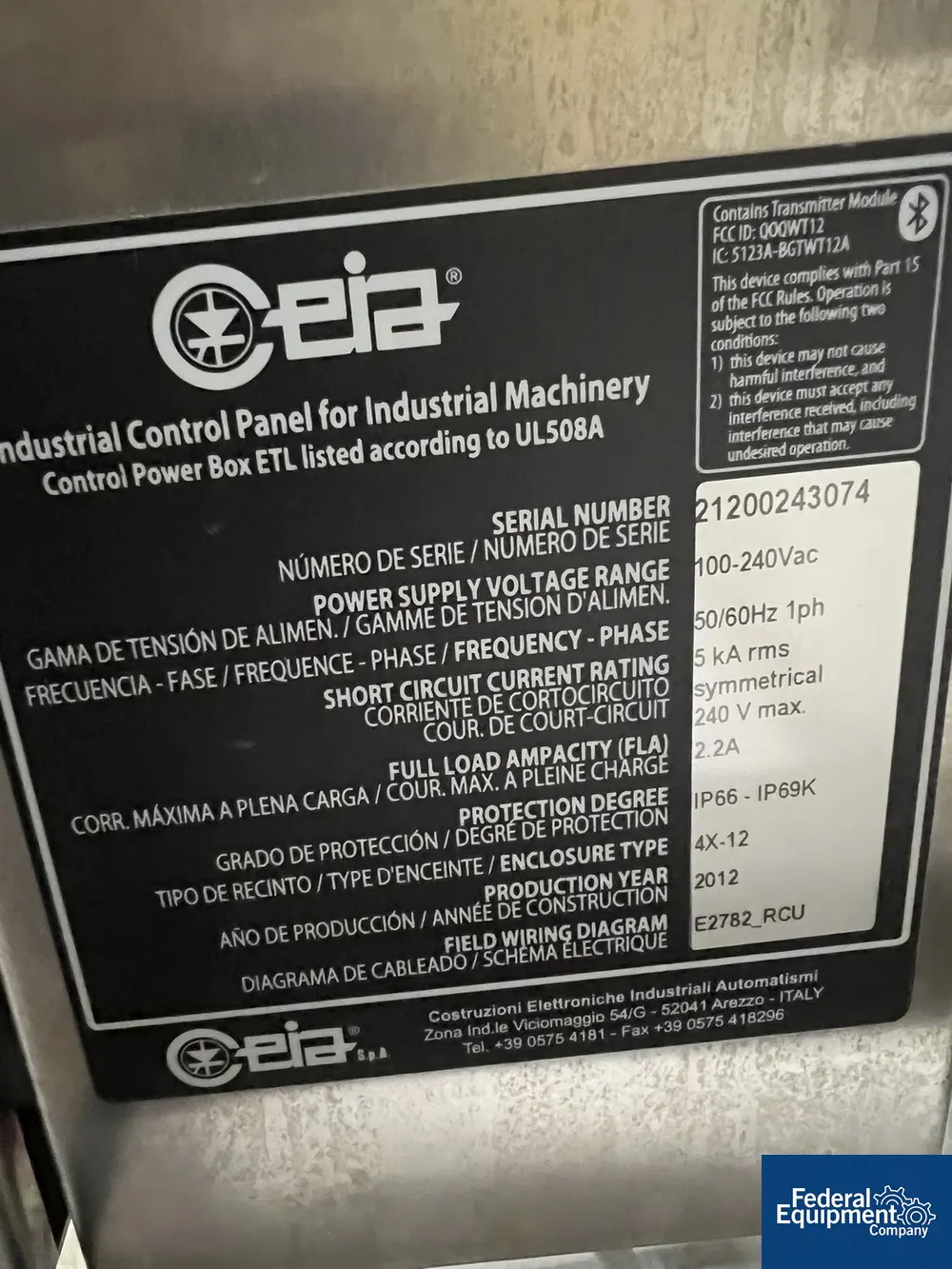 Ceia #T/PLVMS21-C, Liquid Metal Detector, 38mm, 2012 - Image 3