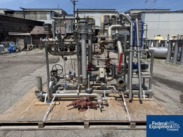 Alfa Laval Temperature Control Skid, Stainless Steel, w/ 18.4 sq.ft heat exchanger (2 available) - Image 4