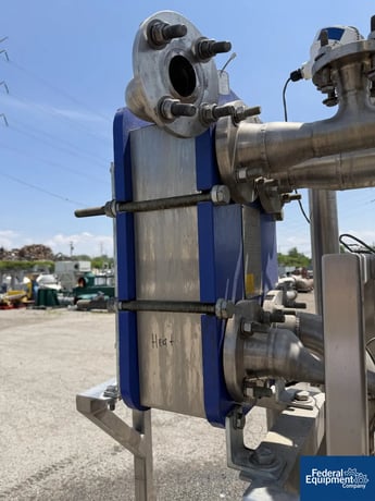 Alfa Laval Temperature Control Skid, Stainless Steel, w/ 18.4 sq.ft heat exchanger (2 available) - Image 6