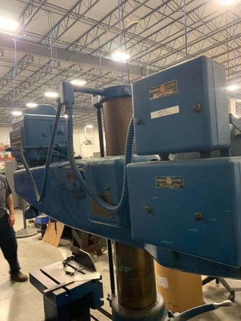 3' -9" Cincinnati #Bickford, Radial Drill, 16" x 22" Table, 75-1500 RPM, 230/460 V. - Image 7