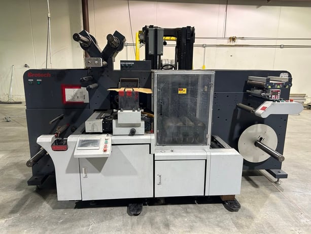 Brotech #DF330, Packaging & Label Machine, 340 mm Max. Web Width, 330 mm Semi-Rotary Die Cutting, 2021 (2 - Image 1