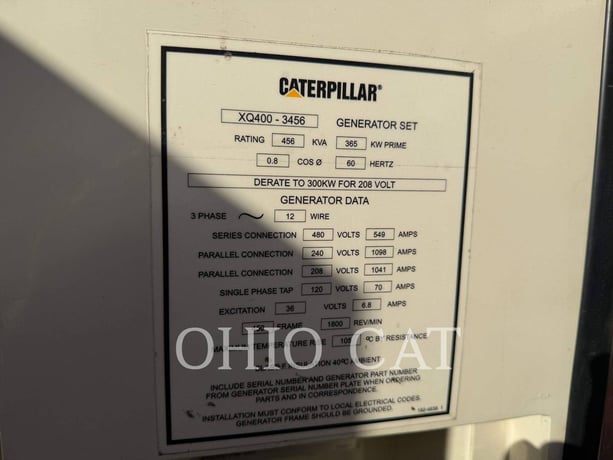 400 KW Caterpillar XQ 400, Diesel, 1800 RPM, 480V, 2005 - Image 6