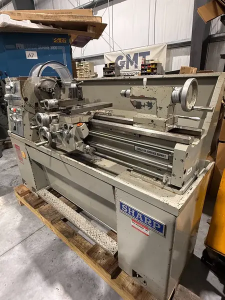 13"/19" x 40" Sharp #1340F, precision gap lathe, 8" Bison 3-jaw chuck, 1-1/2" bore, 1800 RPM, D1-4, 2001 - Image 4