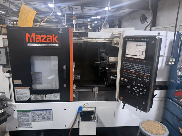 Mazak #QTN-250MSY-II, CNC lathe, 26.5" swing, 10" chuck, 3" bar, 3.46" bore, 14.75" dia., 12 turret, live - Image 1