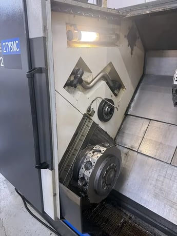 Hwacheon #T2-2T-YSMC, CNC lathe, 20.4" swing, 2.5" bar, 14.17" dia., 23.62" lgth, 3500 RPM, A2-6, 12 turret - Image 2