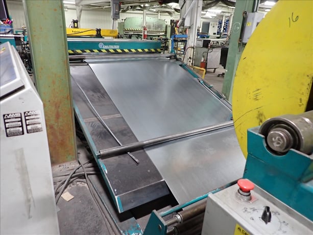 72" x 16" gauge Iowa Precision #GAF72-6/DCT7216-2, coil line, 12,000 lb., (3) 2-roll uncoilers, 8-head punch - Image 5