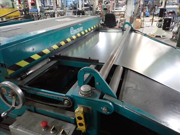72" x 16" gauge Iowa Precision #GAF72-6/DCT7216-2, coil line, 12,000 lb., (3) 2-roll uncoilers, 8-head punch - Image 6