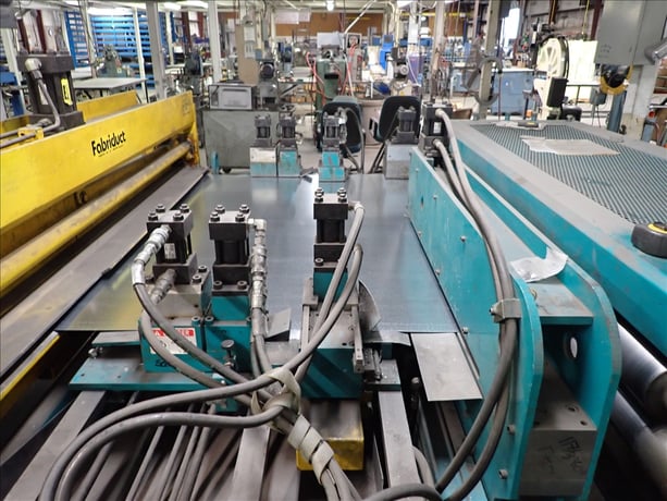 72" x 16" gauge Iowa Precision #GAF72-6/DCT7216-2, coil line, 12,000 lb., (3) 2-roll uncoilers, 8-head punch - Image 10
