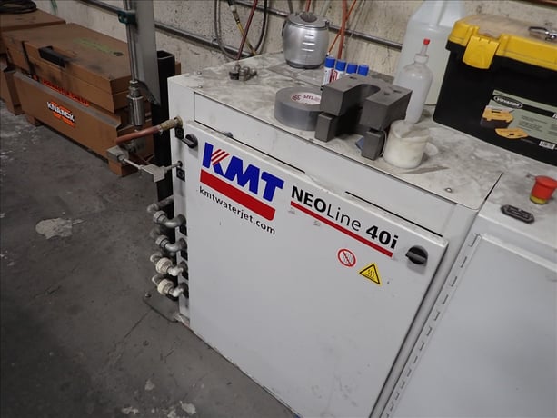 Lockformer #Vulcan-1600-WJ, CNC waterjet, 5' x 20' table, KMT Neo 40V3 55 KPSI intensifier pump, uncoiler - Image 9