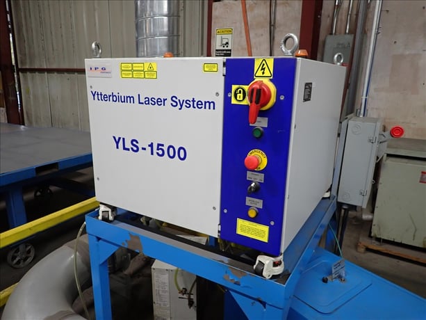 Lockformer #Lasermax-520, CNC laser cutter, 5' x 20' table, IPG YLS-1500 laser, Lasermech head, chiller - Image 10