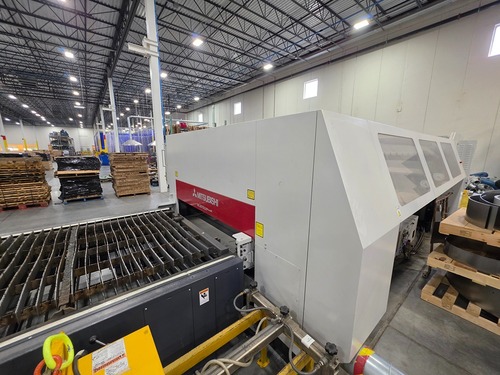 Mitsubishi #ML-3015LVP-Plus, CNC CO2 Laser, 4000 watt, 120" x 60" max. sheet, 122" X, 61" Y, 3.54" Z, pallet - Image 9
