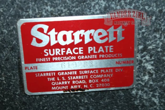 48" x 96" Starrett, Black Surface Plate - Image 6