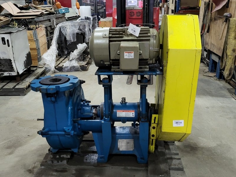 Dynapro Equipment #SRL-C, Rubber Lined Slurry Pump, 5" suction x 4" discharge, rubber impeller & liner - Image 1