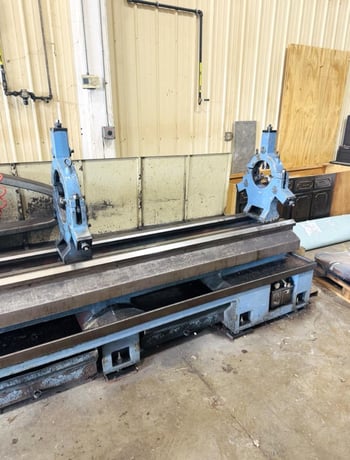 Dainichi #DL75X400, CNC flat bed lathe, 29.5" swing, 12" chuck, 3-jaw, 3.3" bar, 157" centers, 28.8" dia. - Image 4