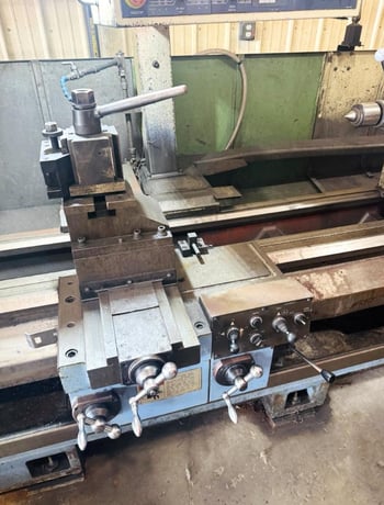 Dainichi #DL75X400, CNC flat bed lathe, 29.5" swing, 12" chuck, 3-jaw, 3.3" bar, 157" centers, 28.8" dia. - Image 5