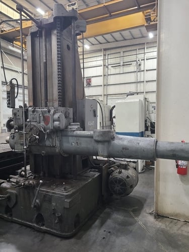 5" Giddings & Lewis #350-T, Table Type Horizontal Boring Mill, 74" x 48" table, 72" X, 48" Y, 36" quill - Image 7
