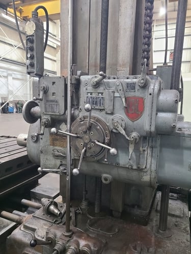 5" Giddings & Lewis #350-T, Table Type Horizontal Boring Mill, 74" x 48" table, 72" X, 48" Y, 36" quill - Image 8