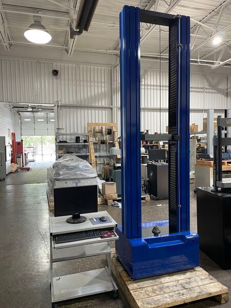 5K (25kN) Frank Bacon #FB-25EM-R, extra tall tension & compression testing machine, 90" testing opening, 17" - Image 3