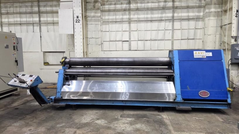 120" x 1/2" Davi #MCB-3028, 4-roll plate bending roll, 5/16" pre-bend, 10.9" top roll diameter, 10 HP, 20 - Image 2
