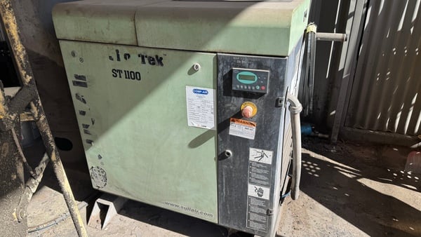 100 cfm, 125 psig, Sullair #ST1109, Rotary Screw Air Compressor, 15 HP - Image 1